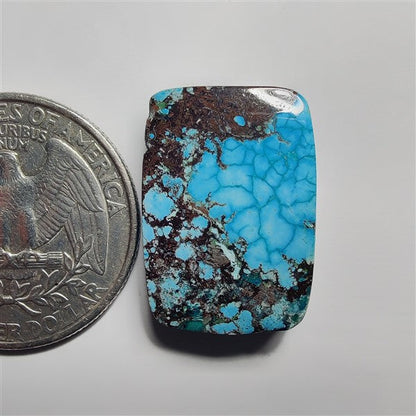 Dyed Turquoise gemstone cabochon - natural crystal healing stone for jewelry making by SemiPreciousCabs