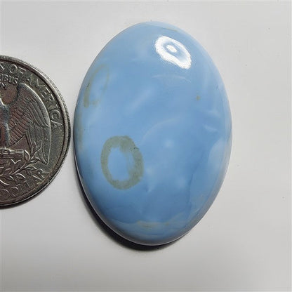 Blue Opal gemstone cabochon - natural crystal healing stone for jewelry making by SemiPreciousCabs