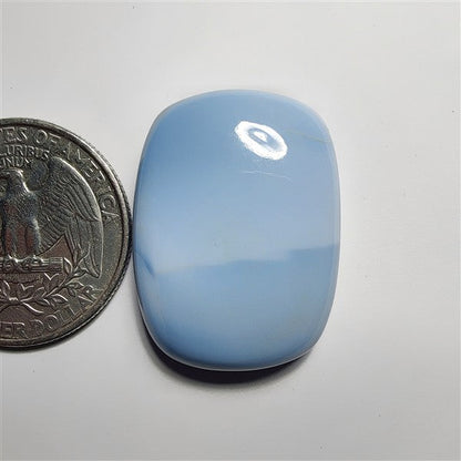 Blue Opal gemstone cabochon - natural crystal healing stone for jewelry making by SemiPreciousCabs