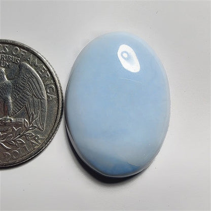 Blue Opal gemstone cabochon - natural crystal healing stone for jewelry making by SemiPreciousCabs