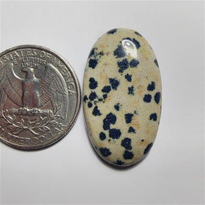 Dalmatian gemstone cabochon - natural crystal healing stone for jewelry making by SemiPreciousCabs