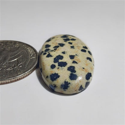 Dalmatian gemstone cabochon - natural crystal healing stone for jewelry making by SemiPreciousCabs