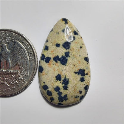 Dalmatian gemstone cabochon - natural crystal healing stone for jewelry making by SemiPreciousCabs