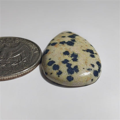 Dalmatian gemstone cabochon - natural crystal healing stone for jewelry making by SemiPreciousCabs