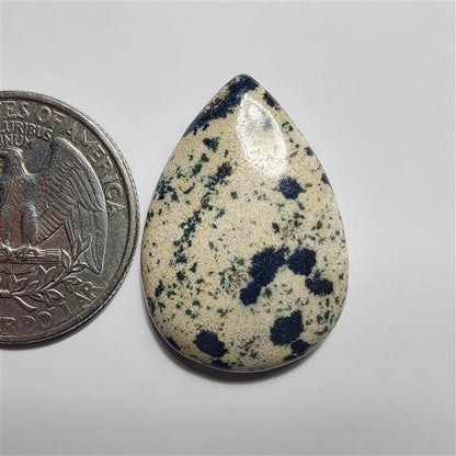 Dalmatian gemstone cabochon - natural crystal healing stone for jewelry making by SemiPreciousCabs