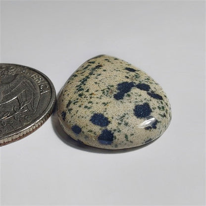 Dalmatian gemstone cabochon - natural crystal healing stone for jewelry making by SemiPreciousCabs