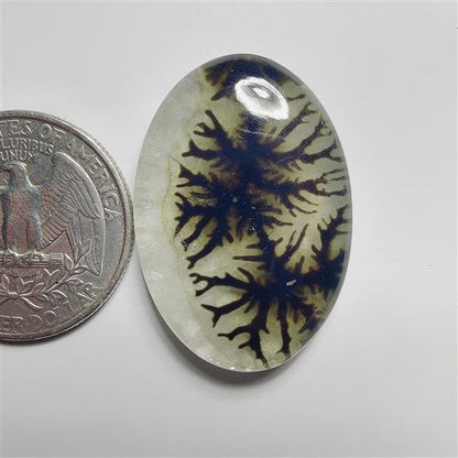 Scenic Agate And Crystal Doublet gemstone cabochon - natural crystal healing stone for jewelry making by SemiPreciousCabs