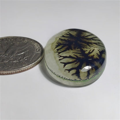 Scenic Agate And Crystal Doublet gemstone cabochon - natural crystal healing stone for jewelry making by SemiPreciousCabs