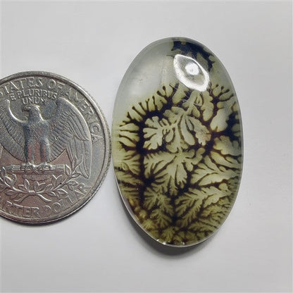 Scenic Agate And Crystal Doublet gemstone cabochon - natural crystal healing stone for jewelry making by SemiPreciousCabs