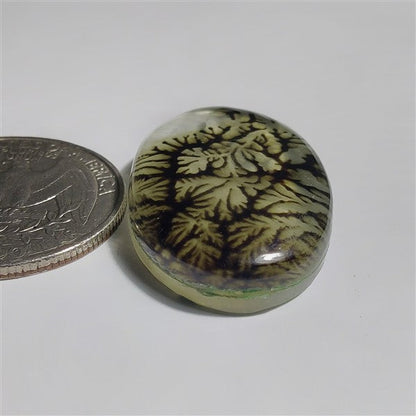 Scenic Agate And Crystal Doublet gemstone cabochon - natural crystal healing stone for jewelry making by SemiPreciousCabs