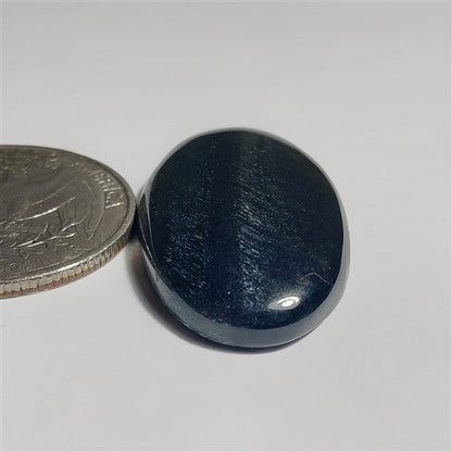 Blue Tiger Eye gemstone cabochon - natural crystal healing stone for jewelry making by SemiPreciousCabs