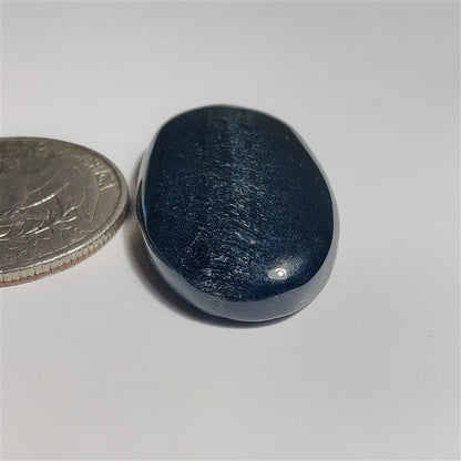 Blue Tiger Eye gemstone cabochon - natural crystal healing stone for jewelry making by SemiPreciousCabs