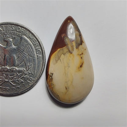 Brecciated Mookaite gemstone cabochon - natural crystal healing stone for jewelry making by SemiPreciousCabs