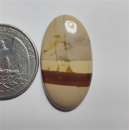 Brecciated Mookaite gemstone cabochon - natural crystal healing stone for jewelry making by SemiPreciousCabs