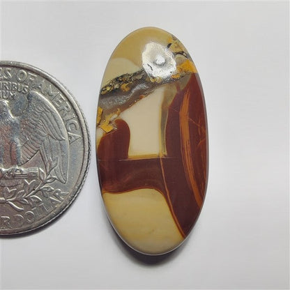 Brecciated Mookaite gemstone cabochon - natural crystal healing stone for jewelry making by SemiPreciousCabs