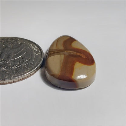 Brecciated Mookaite gemstone cabochon - natural crystal healing stone for jewelry making by SemiPreciousCabs