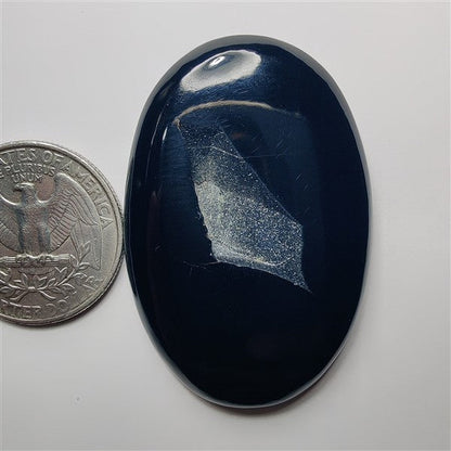 Black Obsidian Druzy gemstone cabochon - natural crystal healing stone for jewelry making by SemiPreciousCabs