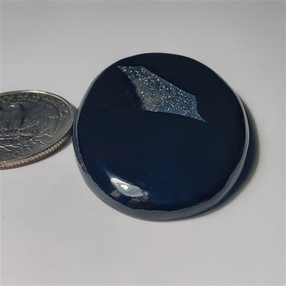 Black Obsidian Druzy gemstone cabochon - natural crystal healing stone for jewelry making by SemiPreciousCabs