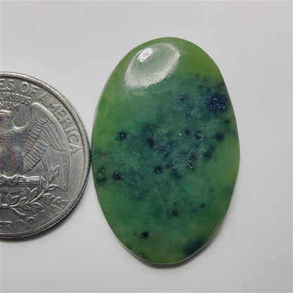 Serpentine gemstone cabochon - natural crystal healing stone for jewelry making by SemiPreciousCabs