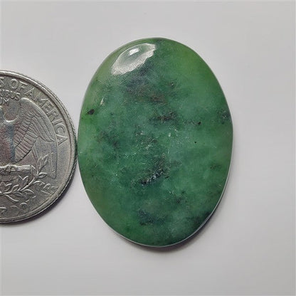 Serpentine gemstone cabochon - natural crystal healing stone for jewelry making by SemiPreciousCabs
