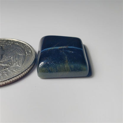 Blue Tiger Eye gemstone cabochon - natural crystal healing stone for jewelry making by SemiPreciousCabs