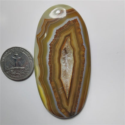 Solar Slice Druzy gemstone cabochon - natural crystal healing stone for jewelry making by SemiPreciousCabs