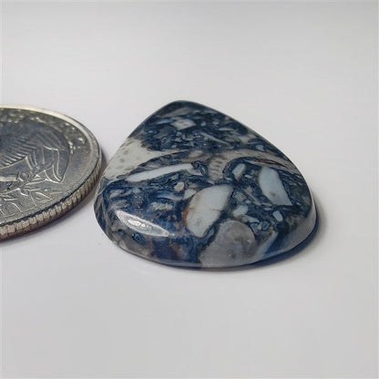 Orthoceras gemstone cabochon - natural crystal healing stone for jewelry making by SemiPreciousCabs
