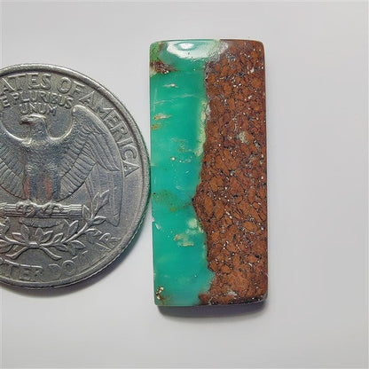 Chrysoprase gemstone cabochon - natural crystal healing stone for jewelry making by SemiPreciousCabs