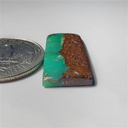 Chrysoprase gemstone cabochon - natural crystal healing stone for jewelry making by SemiPreciousCabs