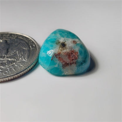 Amazonite gemstone cabochon - natural crystal healing stone for jewelry making by SemiPreciousCabs
