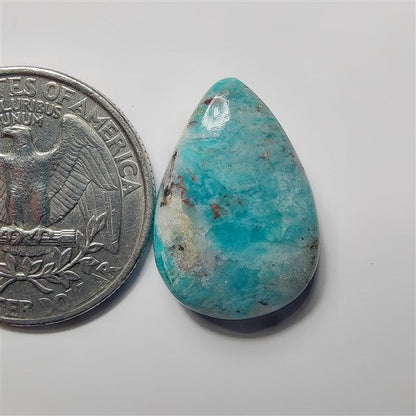 Amazonite gemstone cabochon - natural crystal healing stone for jewelry making by SemiPreciousCabs