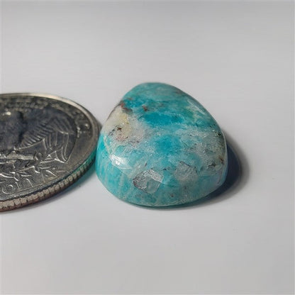 Amazonite gemstone cabochon - natural crystal healing stone for jewelry making by SemiPreciousCabs