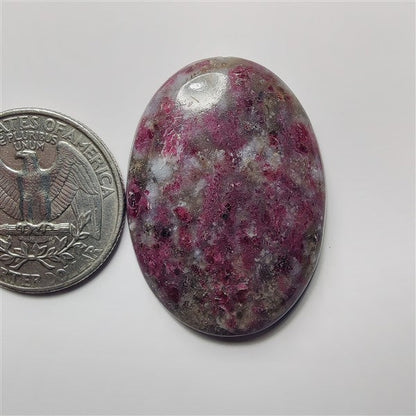 Ruby Fall gemstone cabochon - natural crystal healing stone for jewelry making by SemiPreciousCabs