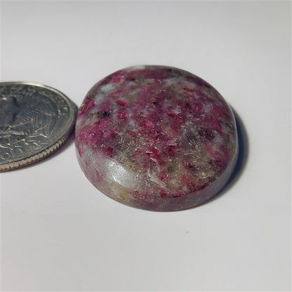 Ruby Fall gemstone cabochon - natural crystal healing stone for jewelry making by SemiPreciousCabs