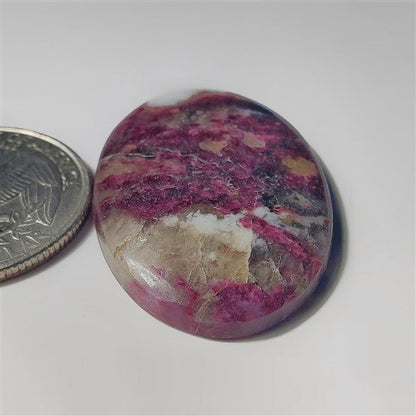 Ruby Fall gemstone cabochon - natural crystal healing stone for jewelry making by SemiPreciousCabs
