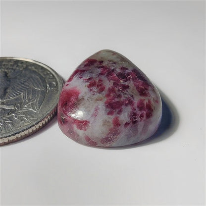 Ruby Fall gemstone cabochon - natural crystal healing stone for jewelry making by SemiPreciousCabs