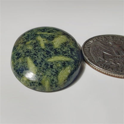 Green Rice Jasper gemstone cabochon - natural crystal healing stone for jewelry making by SemiPreciousCabs