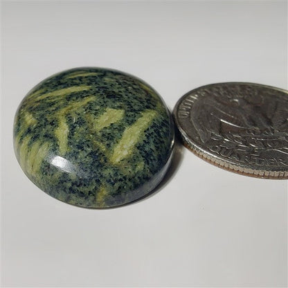 Green Rice Jasper gemstone cabochon - natural crystal healing stone for jewelry making by SemiPreciousCabs