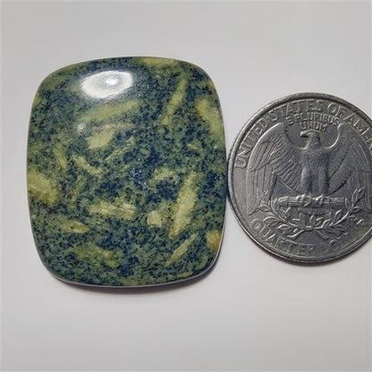 Green Rice Jasper gemstone cabochon - natural crystal healing stone for jewelry making by SemiPreciousCabs