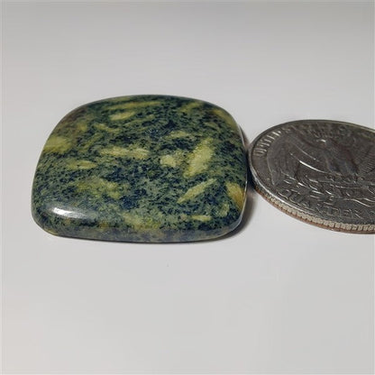 Green Rice Jasper gemstone cabochon - natural crystal healing stone for jewelry making by SemiPreciousCabs