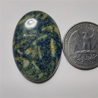 Green Rice Jasper gemstone cabochon - natural crystal healing stone for jewelry making by SemiPreciousCabs
