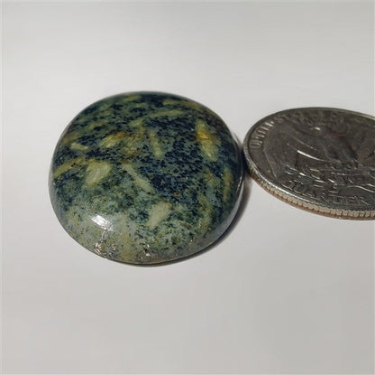 Green Rice Jasper gemstone cabochon - natural crystal healing stone for jewelry making by SemiPreciousCabs