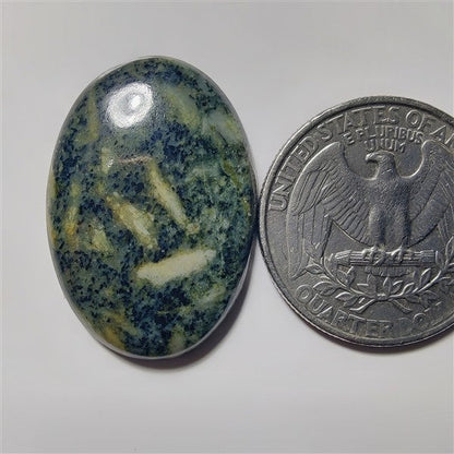 Green Rice Jasper gemstone cabochon - natural crystal healing stone for jewelry making by SemiPreciousCabs