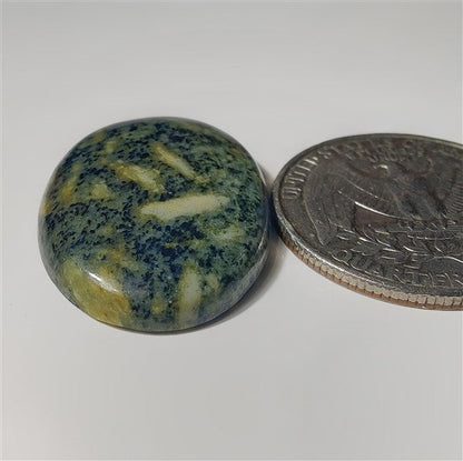 Green Rice Jasper gemstone cabochon - natural crystal healing stone for jewelry making by SemiPreciousCabs