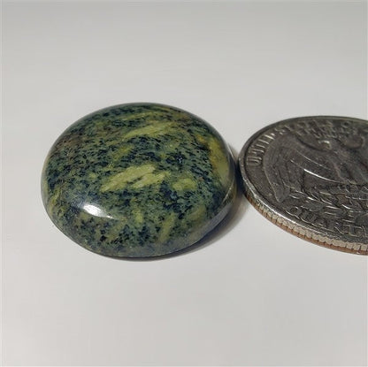 Green Rice Jasper gemstone cabochon - natural crystal healing stone for jewelry making by SemiPreciousCabs