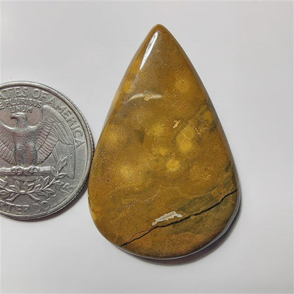 Ocean Jasper gemstone cabochon - natural crystal healing stone for jewelry making by SemiPreciousCabs
