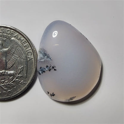 Dendritic Agate gemstone cabochon - natural crystal healing stone for jewelry making by SemiPreciousCabs