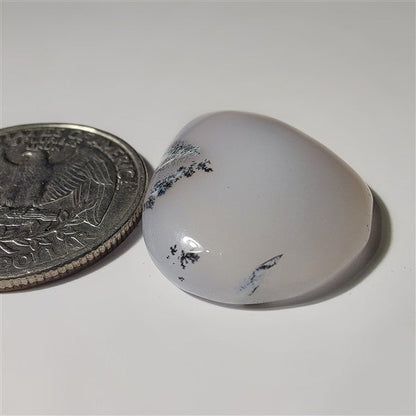 Dendritic Agate gemstone cabochon - natural crystal healing stone for jewelry making by SemiPreciousCabs