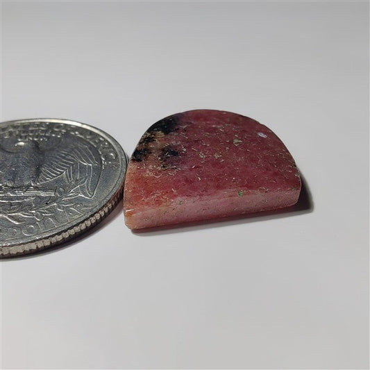 Rhodonite gemstone cabochon - natural crystal healing stone for jewelry making by SemiPreciousCabs