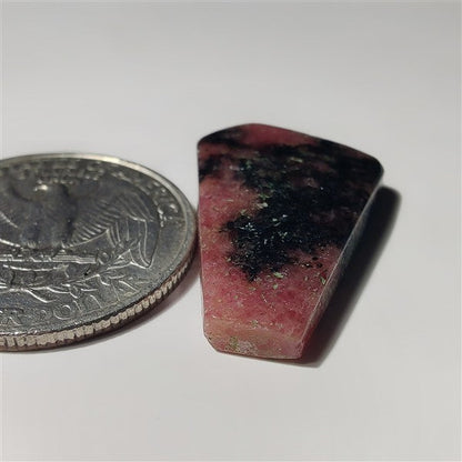 Rhodonite gemstone cabochon - natural crystal healing stone for jewelry making by SemiPreciousCabs